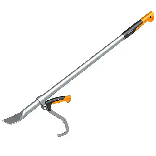 Fällheber Fiskars mit Hebehaken als Wendehilfe, Länge: 115 cm