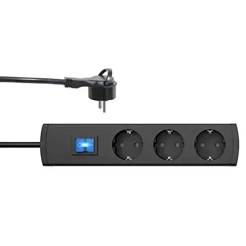 Steckdosenleiste mit Flachstecker Kopp UNOversal® plus 3-fach