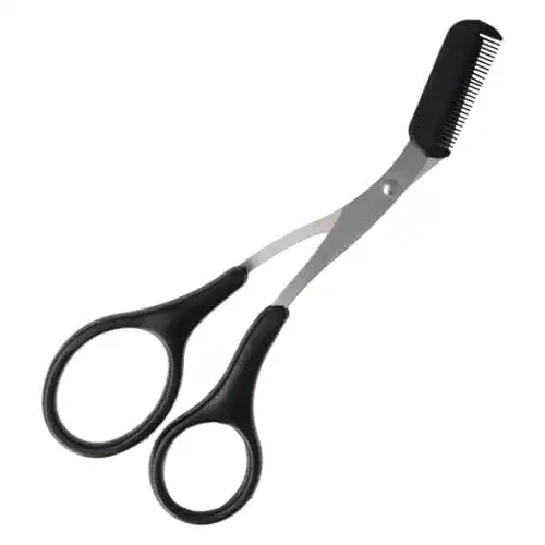 Augenbrauenschere PARSA BEAUTY Trimmer Schere mit Kamm