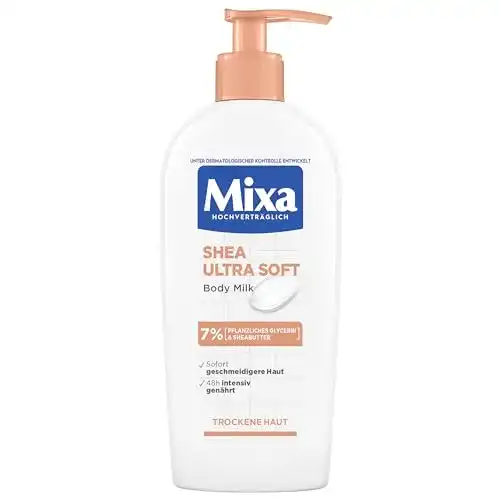 Die beste Mixa-Bodylotion Mixa Shea Ultra Soft Body Milk, intensiv nährend 2026 Test Bestseller Mixa-Bodylotion Mixa Shea Ultra Soft Body Milk, intensiv nährend