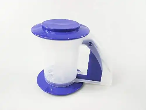 Mehlsieb Tupperware Backen Rucki-Zucki blau/lila Backhelfer 6987