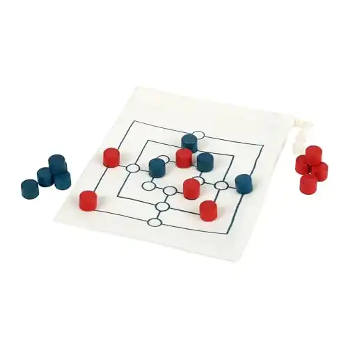 Mühle-Spiel Small Foot 12020 Mühle Reisespiel aus Holz