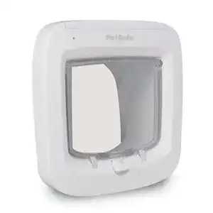 Katzenklappe (Chip) PetSafe Mikrochip Katzentür, bis 7 kg, Weiß