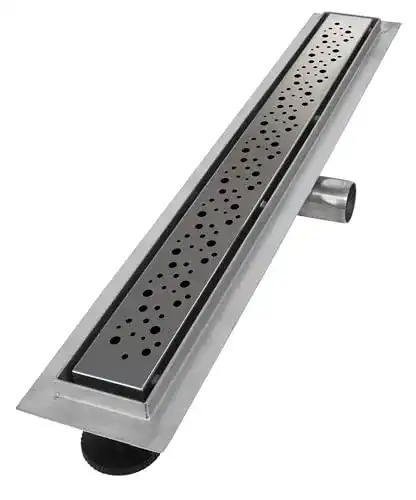Duschrinne VILSTEIN 60cm, Edelstahl Bodenablauf Komplettset