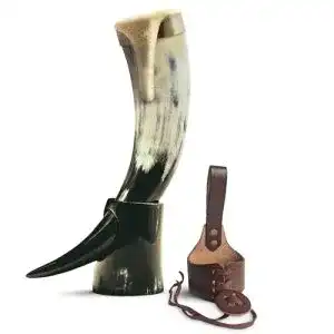 Trinkhorn Norse Tradesman Echtes 30 cm Ochsenhorn Wikinger