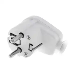 Schuko-Stecker KEL Uni Schuko Winstecker, mit IP20 Schutzklasse