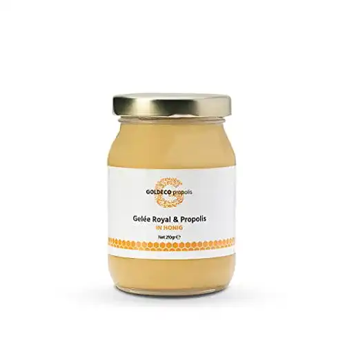 Roher Honig GOLDECO Gelee Royal & Propolis in Honig 210g