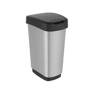Mülleimer Rotho Twist 25l mit Deckel, Kunststoff, 25l