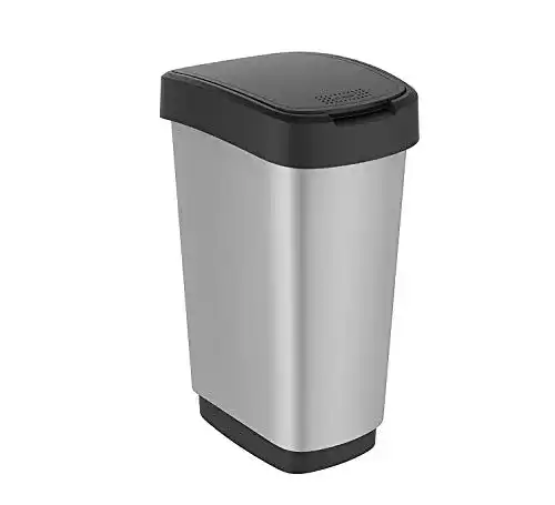 Mülleimer Rotho Twist 25l mit Deckel, Kunststoff, 25l