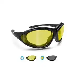 Motorradbrille (selbsttönend) BERTONI Photochrome Polarisiert