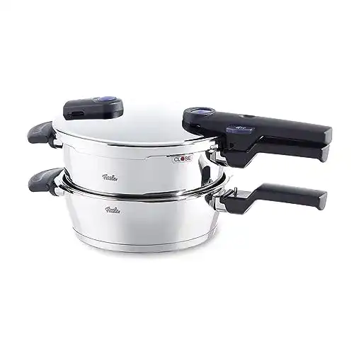 Schnellkochtopf-Set Fissler vitaquick, 2-teilig, Edelstahl, Induktion