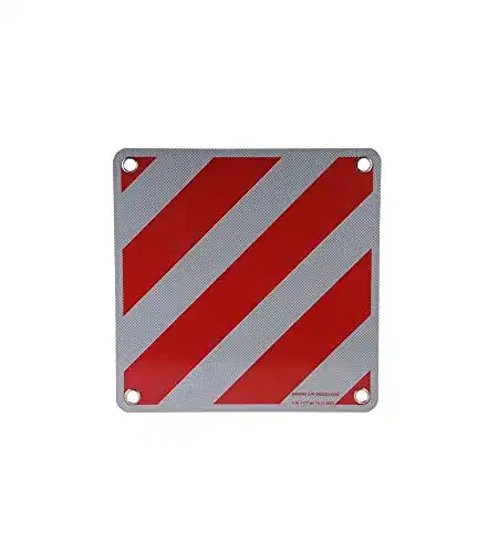 Warntafel Italien START Aluminium reflektierend 500x500mm