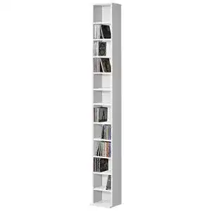 CD-Regal [en.casa] CD Regal Aventoft 175 x 20 x 20 cm 12 Fächer