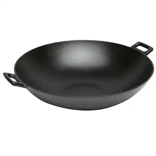 Wok Gusseisen Amazon Basics, Wok