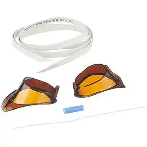 Schwedenbrille Malmsten Standard Schwimmbrille, Braun (smoke)