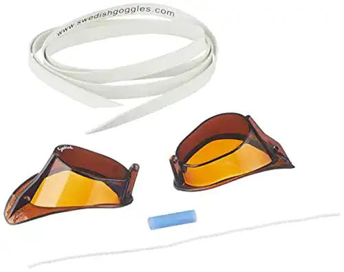 Schwedenbrille Malmsten Standard Schwimmbrille, Braun (smoke)