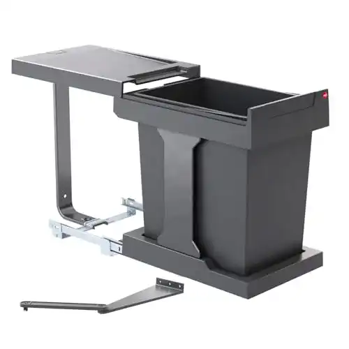 Mülleimer Küche Hailo AS Solo 20 Automatik dunkelgrau