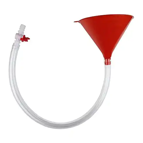 Bierbong Bierpionier Bierpioiner Biertrichter mit Absperrhahn