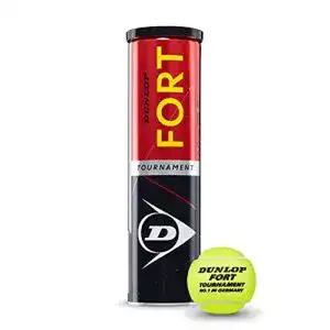 TennisbÃ¤lle Dunlop Sports DUNLOP Unisex – Erwachsene Tennisball Fort Tournament-für Sand, Hartplatz und Rasen (1x4er Dose), gelb