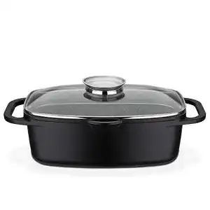 Bräter mit Glasdeckel GSW 410182 Gourmet Granit