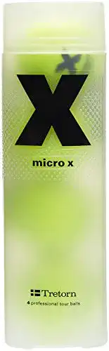 Drucklose Tennisbälle Tretorn Tennisball Micro X 4er Pack, Gelb