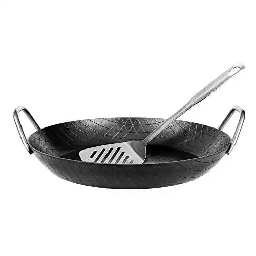 Servierpfanne 32 cm GRÄWE Schmiedeeiserne Servierpfanne Eisen