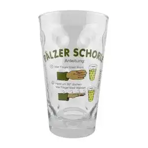 Dubbeglas Agiro Pfälzer Schorle Anleitung 0,5 L mit Aufdruck