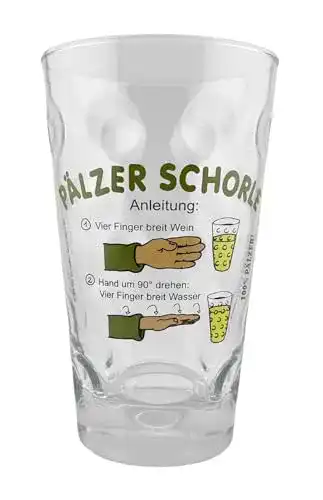 Dubbeglas Agiro Pfälzer Schorle Anleitung 0,5 L mit Aufdruck