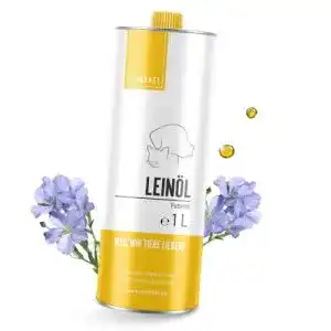 Leinöl für Hunde Canobel Basic , Katzen & Pferde 1 Liter I Barf Öl