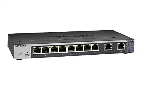 10-GB-Switch Netgear GS110EMX 10 Port Gigabit/10GbE Ethernet