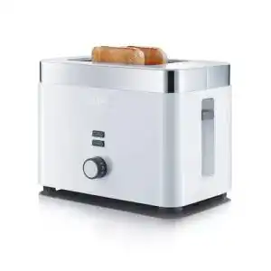 Toaster weiß Graef Toaster TO 61, weiß