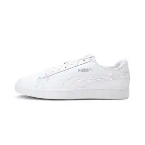 Sneaker Unisex PUMA Unisex SMASH V2 L Low-Top Trainers, WHITE
