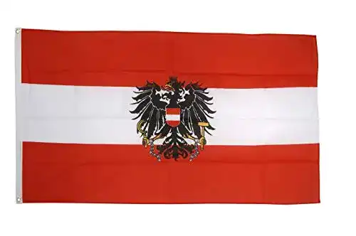 Österreich-Flagge Flaggenfritze Flagge Österreich mit Adler