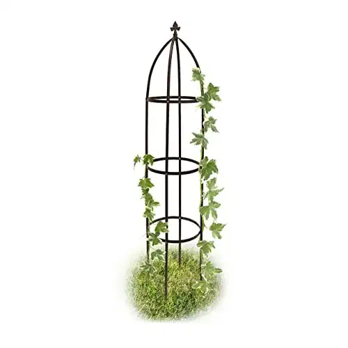Rosenobelisk Relaxdays Rankhilfe Obelisk Metall 190 cm