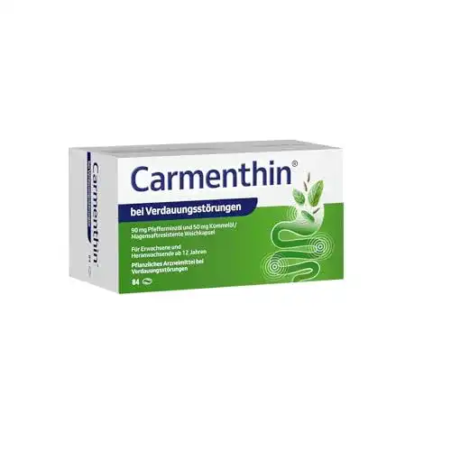 Tabletten gegen Blähungen Carmenthin ® 84 Weichkapseln