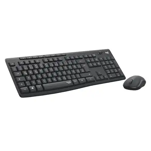 Logitech-Tastatur Logitech MK295 kabelloses Tastatur-Maus-Set