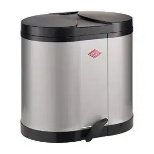 Wesco-Mülleimer WESCO Öko-Sammler 170, 2 x 15 Liter silber