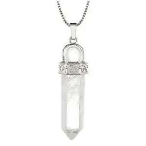 Bergkristall-Kette CrystalTears Halskette Damen Hexagon Säule
