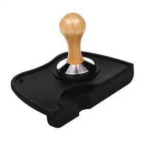 Tampermatte Dupeakya Kaffee Tamper Matte Silikon, Schwarz