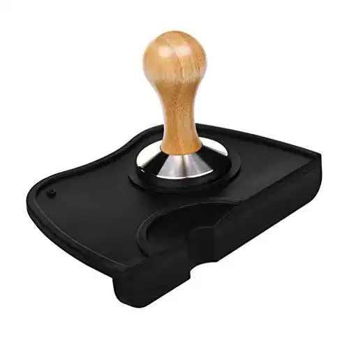 Tampermatte Dupeakya Kaffee Tamper Matte Silikon, Schwarz