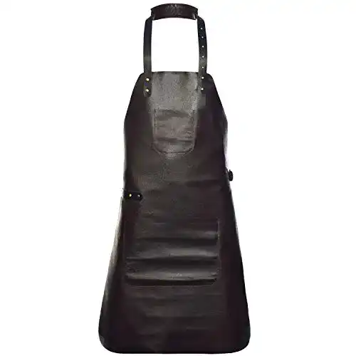 Grillschürze Leder Livorio Premium Lederschürze, Glattleder