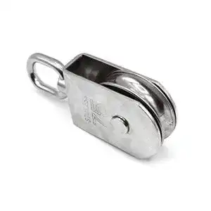Umlenkrolle HEAVYTOOL Blockseilrolle Edelstahl mit Sinterlager