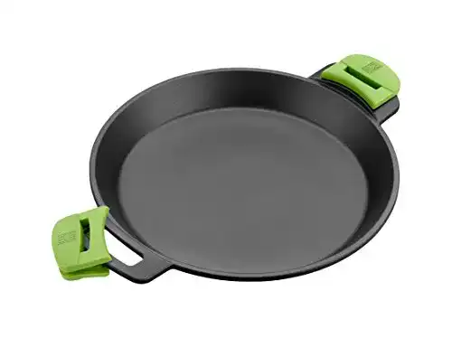 Paella-Pfanne BRA Prior aus Aluminiumguss, Silikongriffe, 36 cm