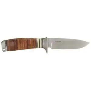 Browning-Messer Browning Stacked Leather Fixed Blade, Schwarz
