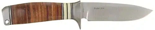 Browning-Messer Browning Stacked Leather Fixed Blade, Schwarz