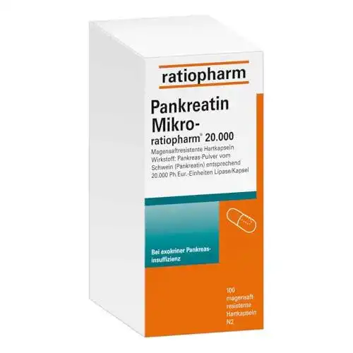 Kreon Ratiopharm PANKREATIN Mikro-ratio.20.000 magensaftr.Hartkaps.