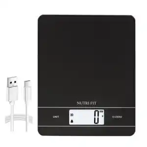 Küchenwaage USB NUTRI FIT wiederaufladbar, Tara-Funktion