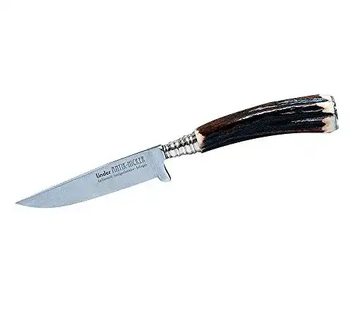 Jagdnicker LINDER Trachtenmesser Antik-Nicker, Carbonst.,Hirschh.