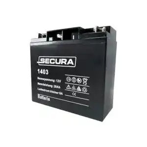 Rasentraktor-Batterie Secura Gel Batterie 12Volt 20AH verstärkt