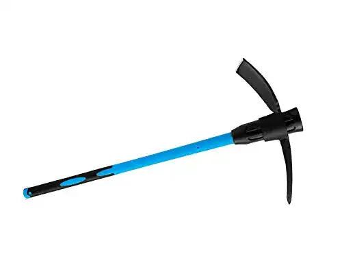 Kreuzhacke myowntrade Spitzhacke mit Fiberglasstiel 3,5 KG